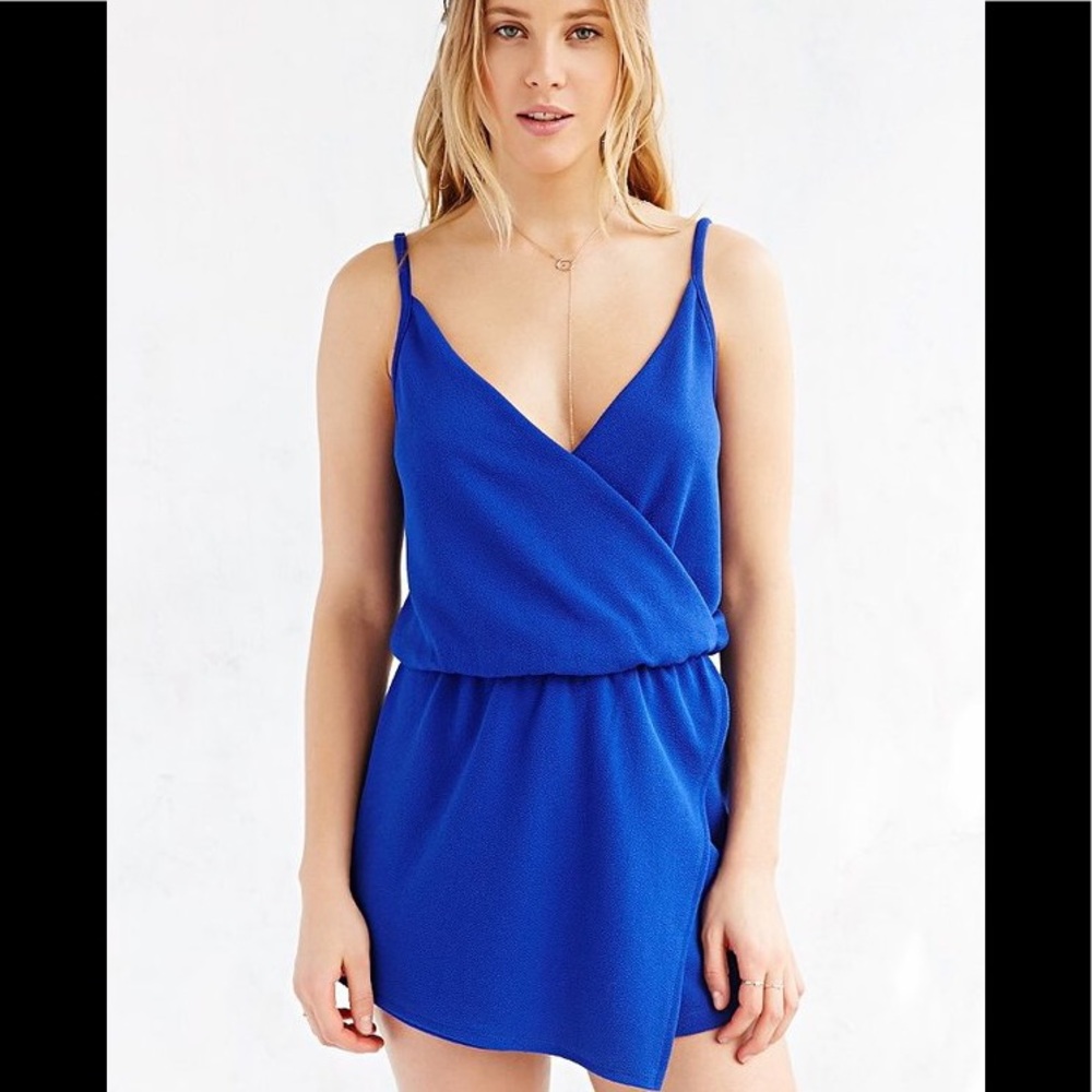 NWOT Kimchi Blue Drapey Surplice Skort Romper